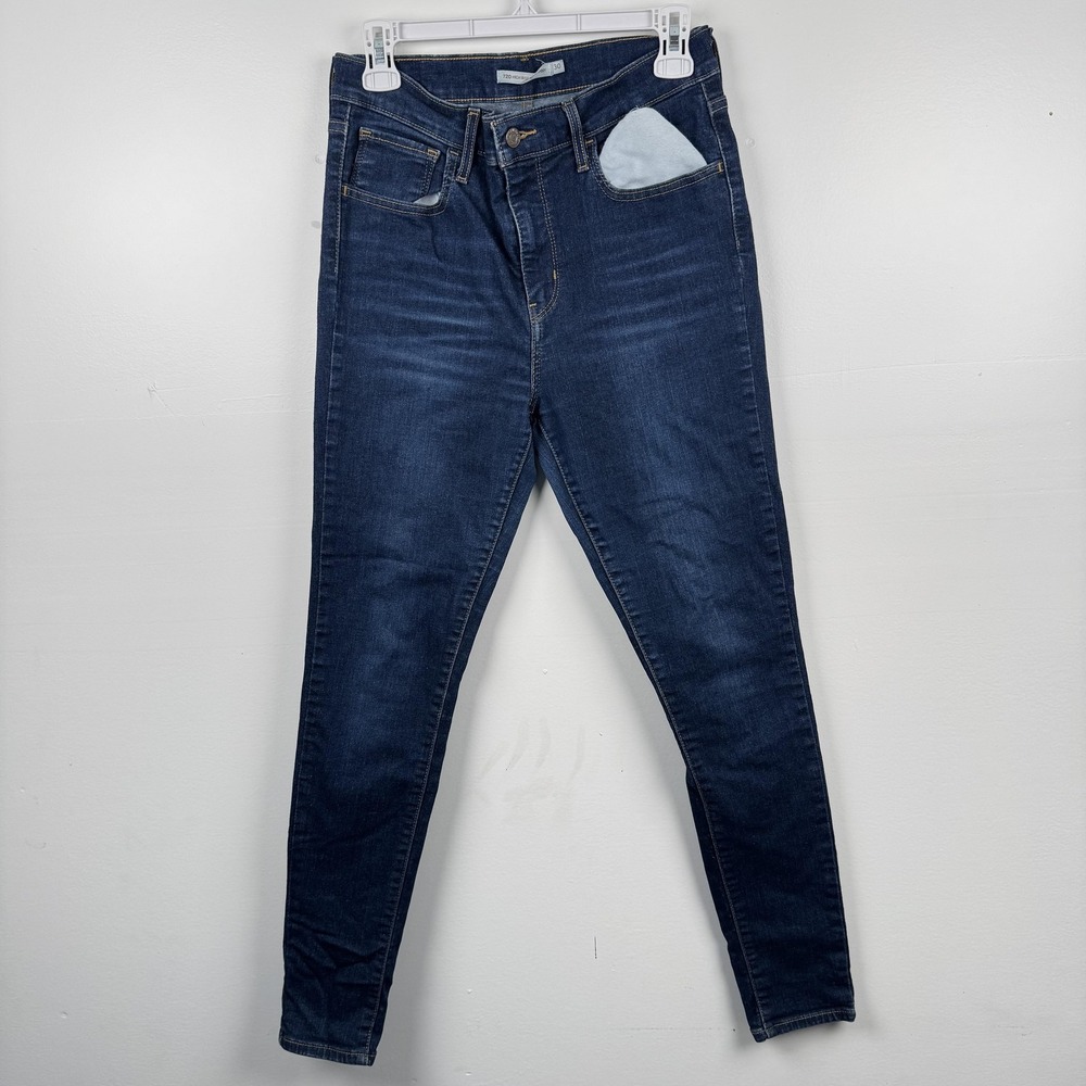 Levis 720 Jeans Womens 30 (29x28) High Rise Super Skinny Stretch Slim Fit Denim